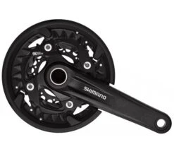 Crankstel MTB 3 X 10 Speed Shimano FC-MT500 Met 175mm Crankarm/40-30-22T - Zwart