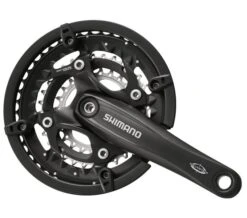 Crankstel 3 X 10 Speed Shimano Trekking FC-T521 Met 175mm Crankarm 44-32-24T Octalink - Zwart