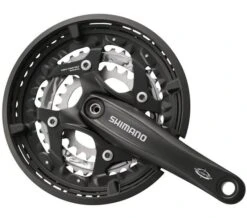 Crankstel 3 X 10 Speed Shimano Trekking FC-T521 Met 175mm Crankarm 48-36-26T Octalink - Zwart