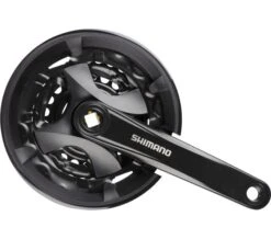 Crankstel 3 X 9 Speed Shimano Altus FC-M101 - 170mm/44-32-22T Voor Vierkante As - Zwart (werkplaatsverpakking)
