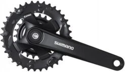 Crankstel 2 X 9 Speed Shimano Altus FC-M101 Met 175mm Crankarm 36-22T Met Vierkante As - Zwart