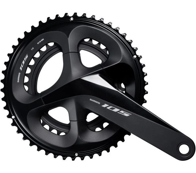 Crankstel 2 X 11 Speed Shimano 105 FC-R7000 172,5/53-39T Met Holle As - Zwart 3 Crankstel 2 X 11 Speed Shimano 105 FC-R7000 172,5/53-39T Met Holle As - Zwart