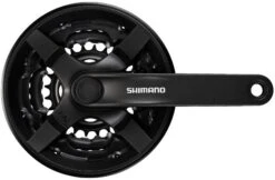 Crankstel 6/7/8 Speed Shimano Tourney FC-TY301 Met 170mm Crankarm 42 X 34 X 24T - Zwart (werkplaatsverpakking)