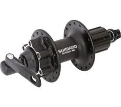 Achternaaf Shimano FH-M525 8/9/10 Speed - 36 Gaats 6 Bouts Remschijfbevestiging - Zwart