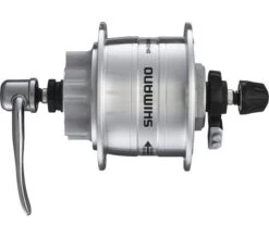 Dynamonaaf 36 Gaats Shimano HD-3D32 3 Watt - Voor 6 Bouts Remschijf - Snelspanner - Zilver
